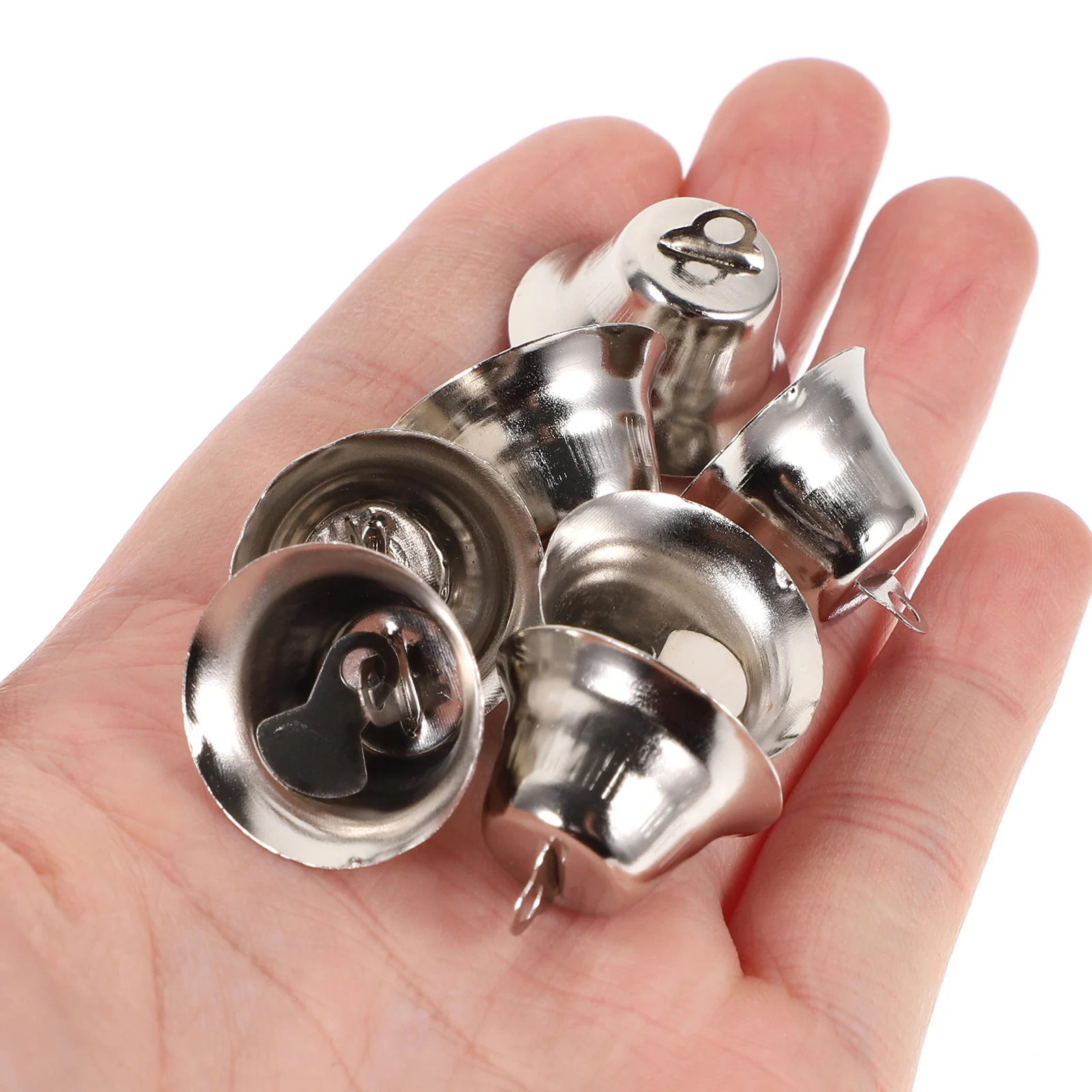 

10pcs Metal Jingle Bells Christmas Tree naments Durable Mini Hanging Decorations for Home DIY Crafts Gifts Holiday