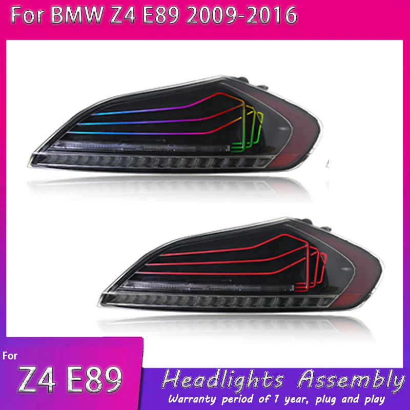 

Задний фонарь для BMW Z4 E89 2009-2016 задний фонарь в сборе E89 Z4 RGB модифицированный светодиодный новый ходовой фонарь указатель поворота стоп-сигналы