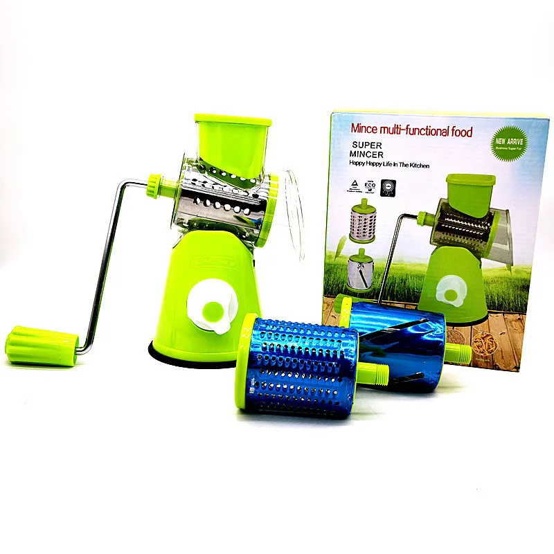 Multifunctional rotating vegetable grater, vegetable cutter, fruit machine, potato cutter, kitchen chopper gadget