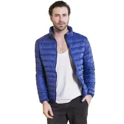 Chaqueta de plumón ultraligera para hombre, abrigo corto, ligero, transpirable, cómodo, para exteriores, invierno, 2024