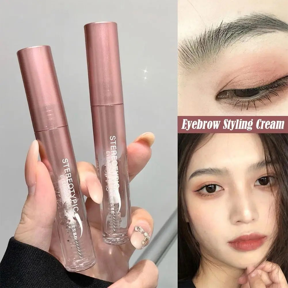 Wasserdichte transparente Gel Augenbrauen Styling Creme lange kosmetische Make-up Flüssigkeit Fixierung klare dauerhafte Schicht Seife Stirn Augenbrauen s a7l8