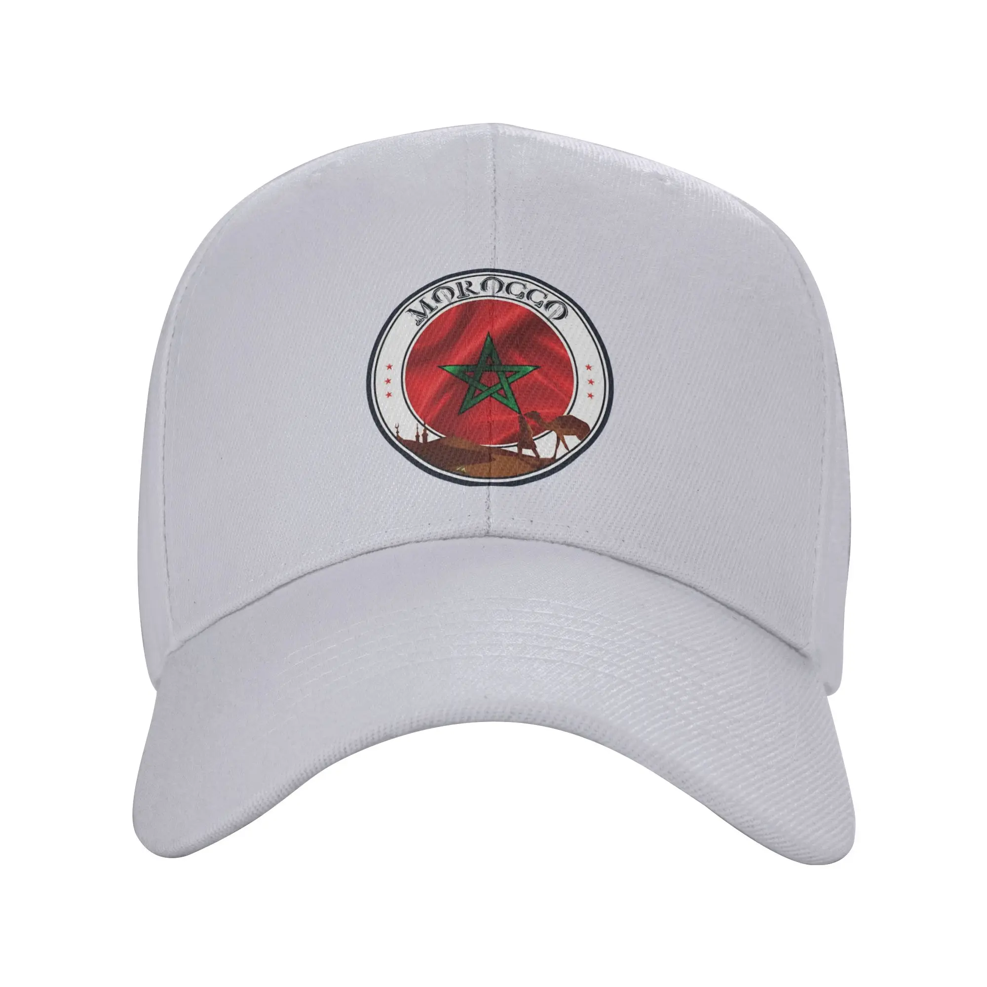 Morocco Maroc Maroccan Flag  Casual Baseball Cap Summer Trucker Hat High Quality Outdoor Sport Hats Couple Women Baseball Caps