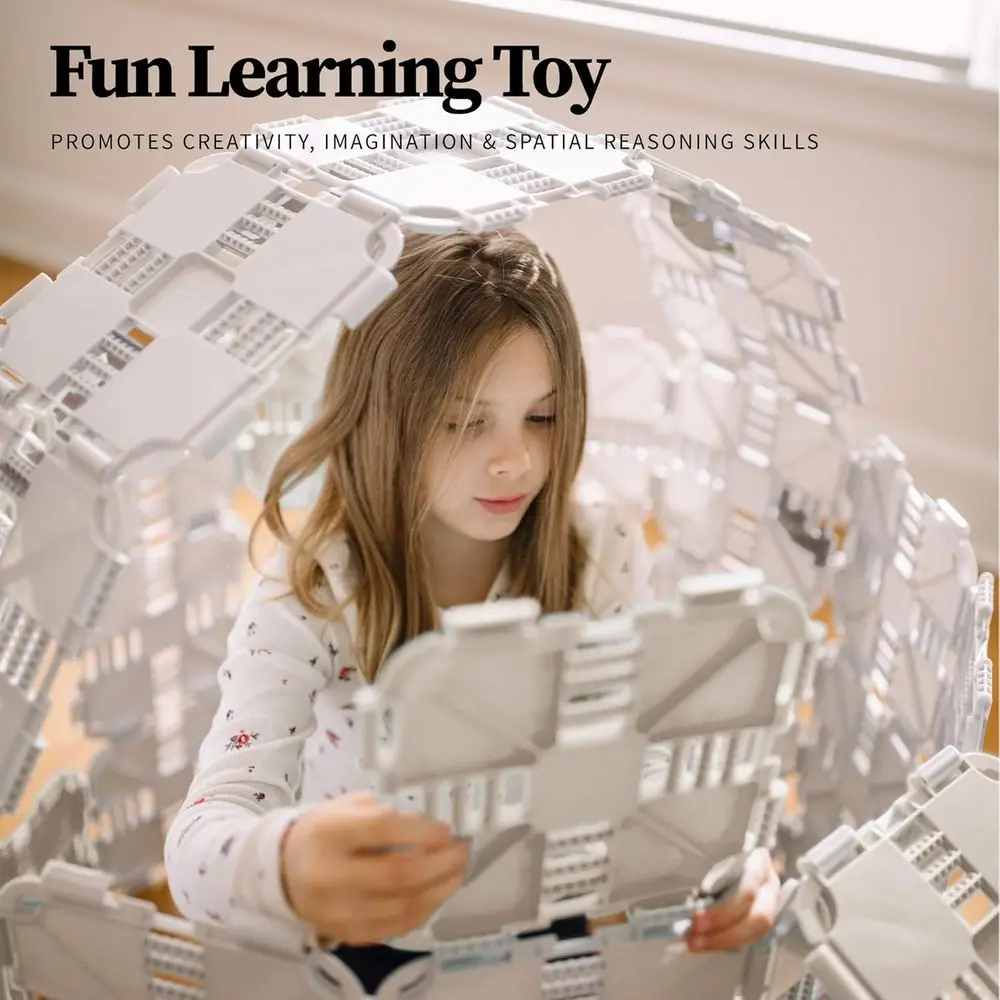 مجموعة مكعبات بناء رمادية جامبو للأطفال - لعبة بناء القصن 90 قطعة
