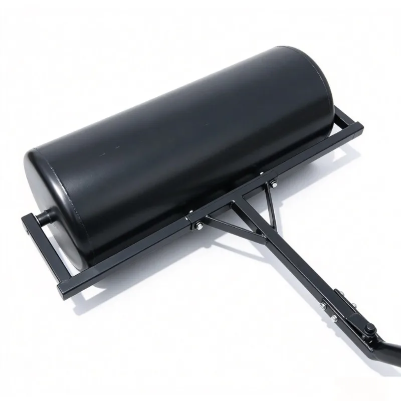 Push-Pull Lawn Roller, Manual Soil Compactor & Sod Leveling Drum for Yard and Garden Landscaping