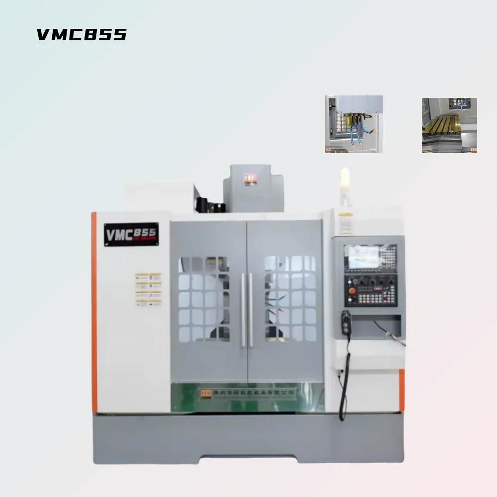 VMC855 BT40 Spindle 10000Rpm Fanuc GSK Control Systems Motor Cnc Vertical Hining Center