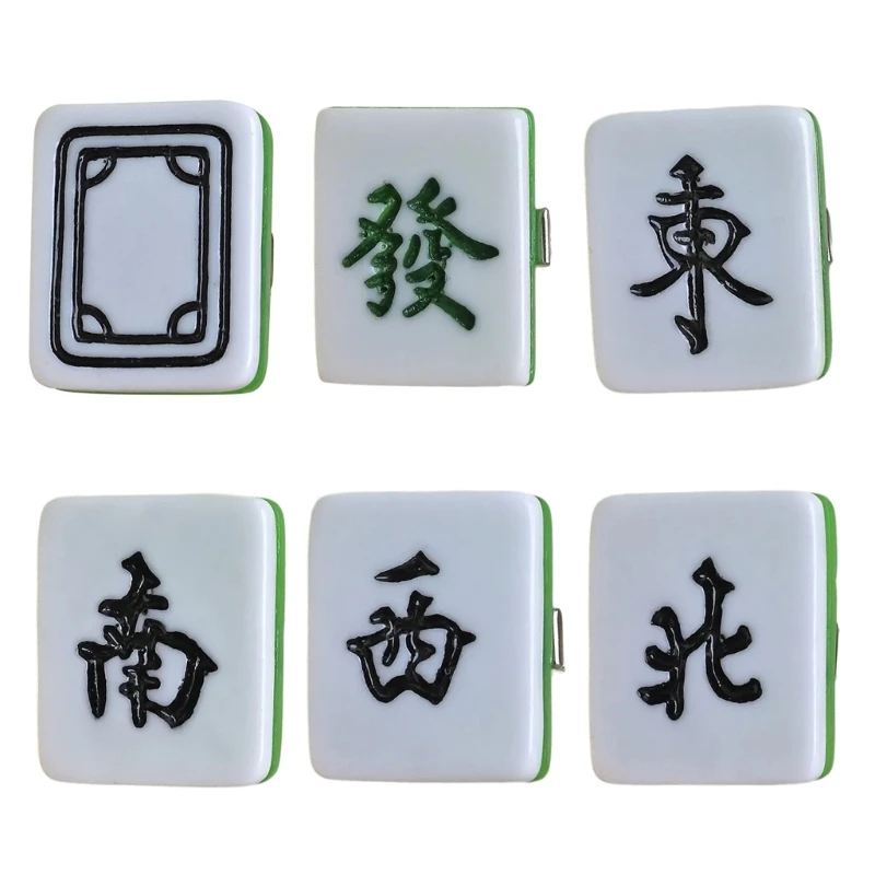 Lucky Mahjong Hair Clip Unique Styles Hair Barrettes Retros Small Hairpin for Personality Styles and Fortune Seekers