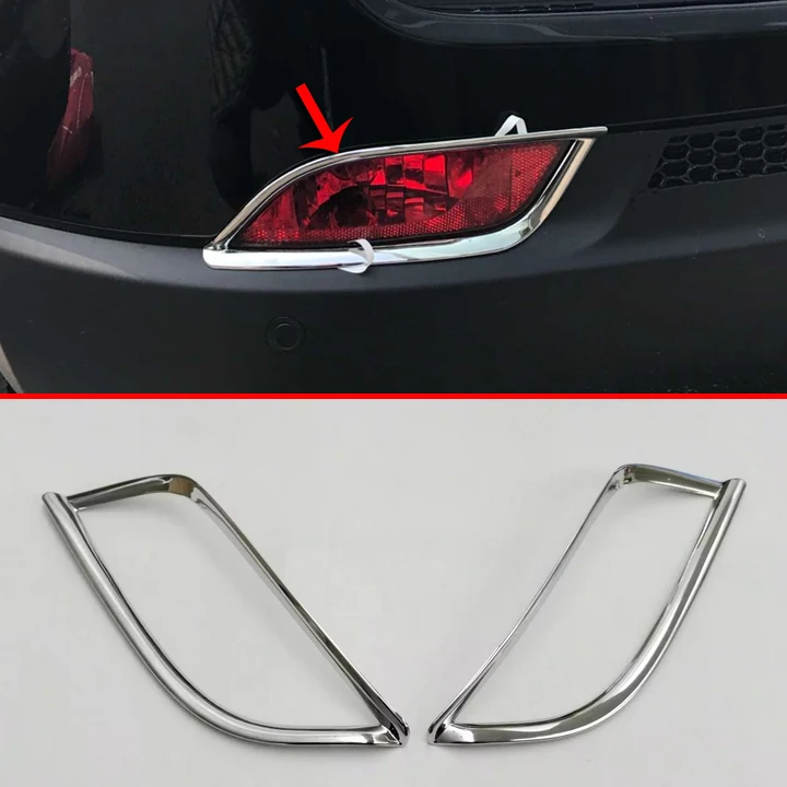 

ABS Chrome Rear Fog light lamp cover trim For Jeep Compass 2017 2018 Car Accessories Stickers