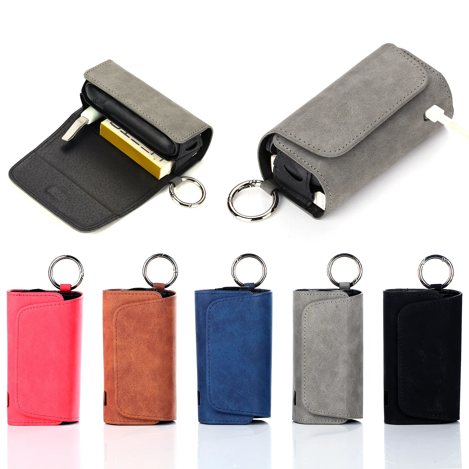 Bolsa de almacenamiento multifuncional para Iqos Iluma I One, estuche de cuero Retro para cigarrillos, funda Terea 2 en 1 para Iluma I