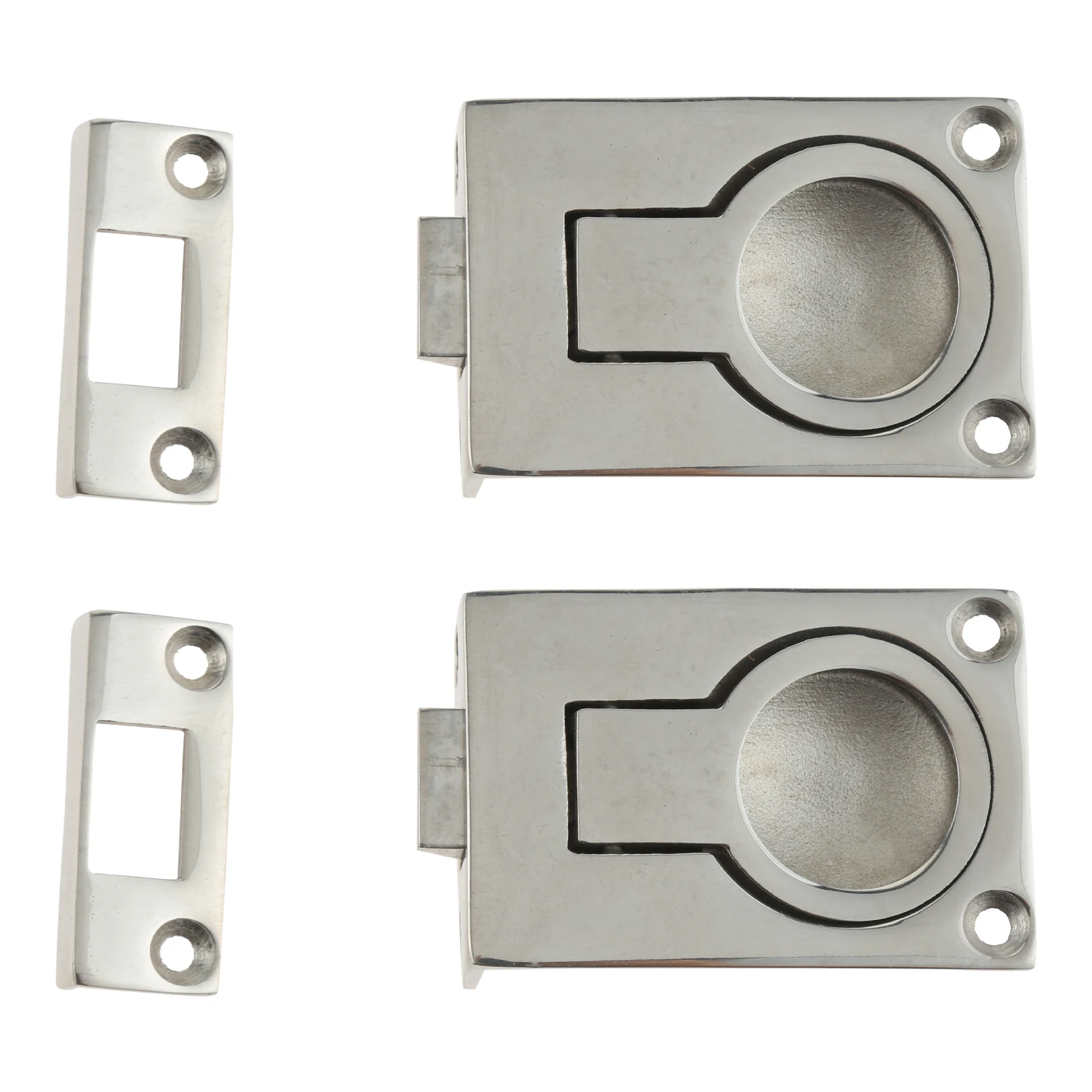 2 lub 1pc do użytku morskiego 316 ze stali nierdzewnej wpuszczana klapa klamra do pociągnięcia podłogi zatrzask Flush pierścień Pull dla łodzi włazy, podłoga, szafka