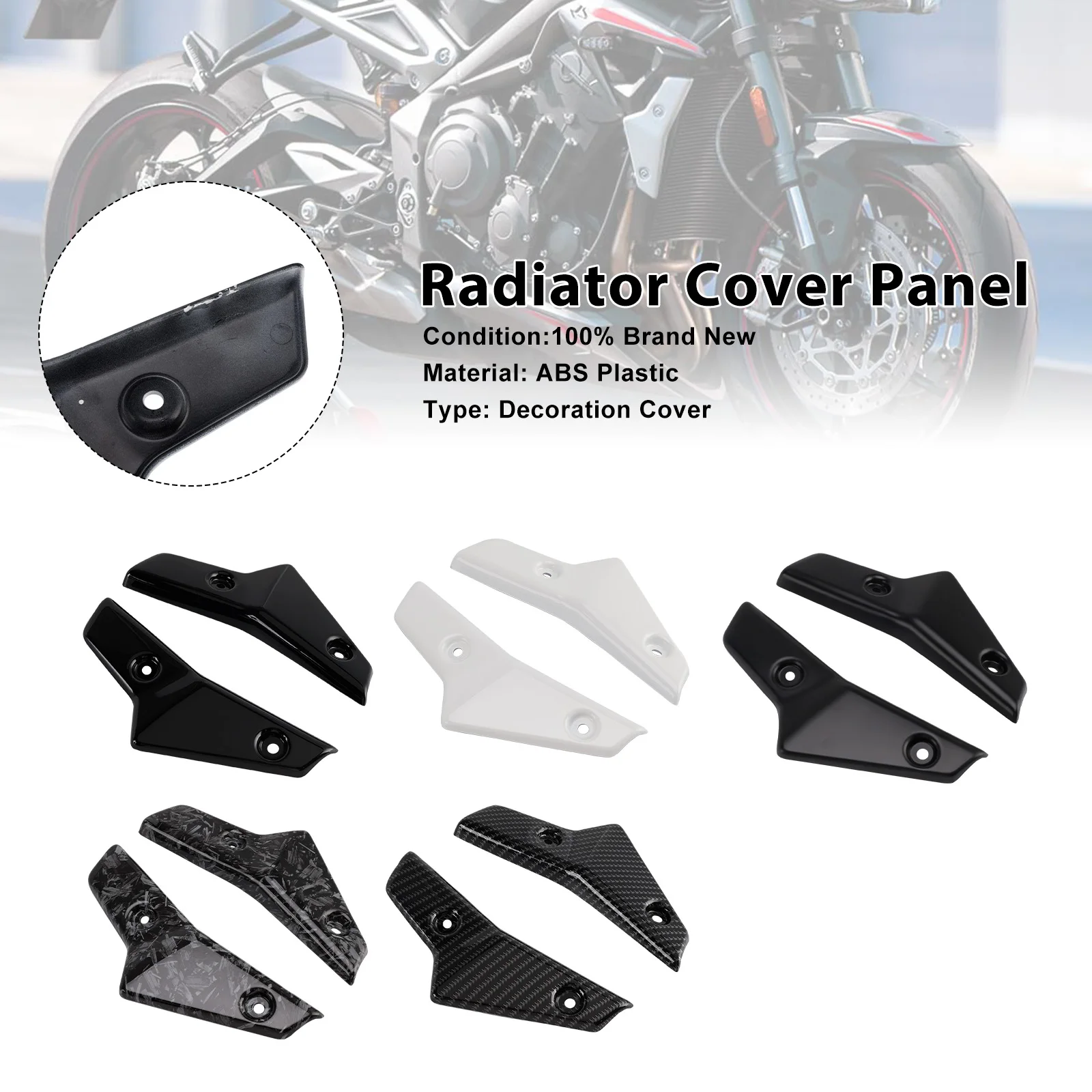 

Topteng Radiator Side Cover Fairing Panels For Street Triple 765 R/RS 2020-2022 2021