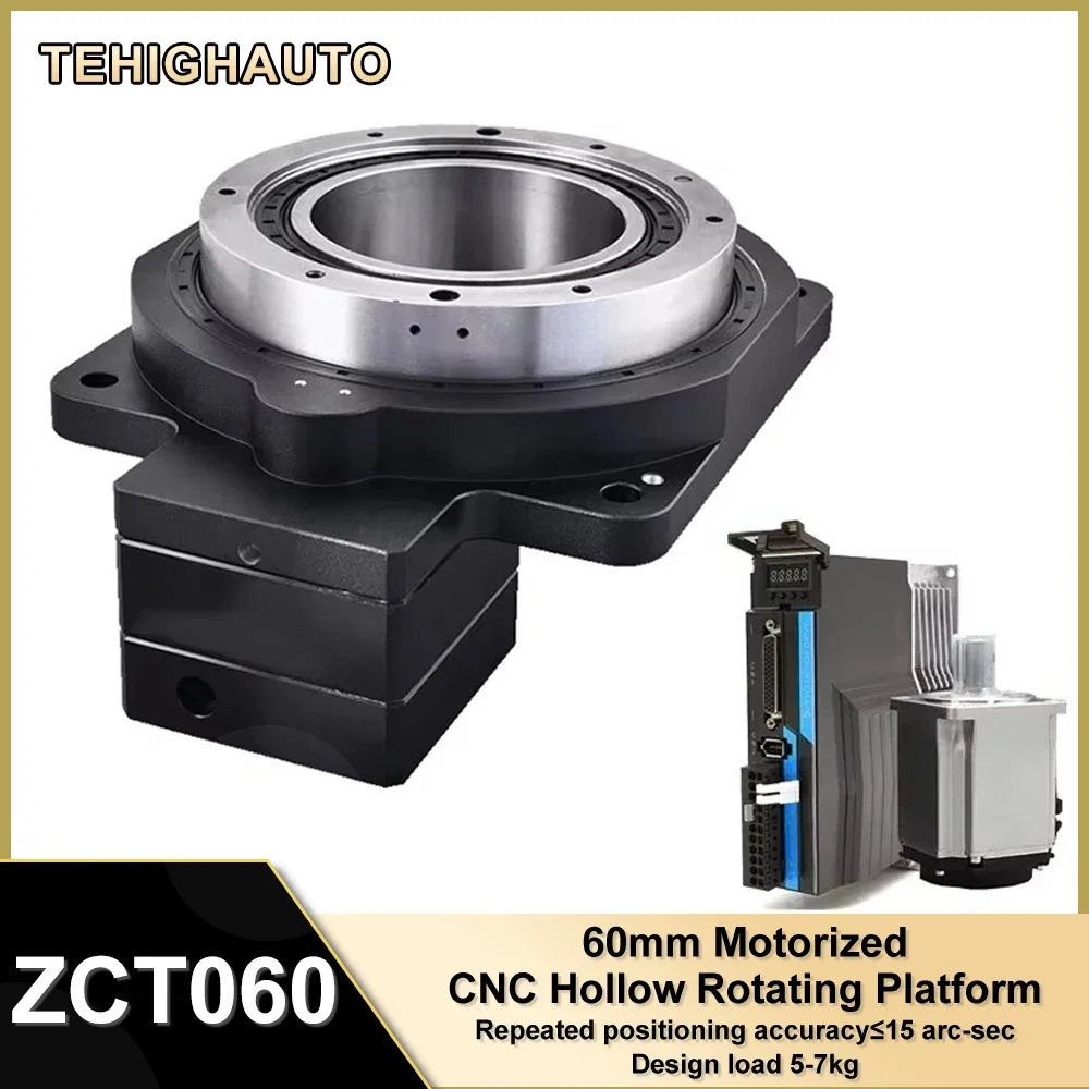 

Hollow Rotating Platform 360 Degree CNC Electric Rotary Table Rotary Positioning Indexing Plate Stepper Servo Replacing DD Motor