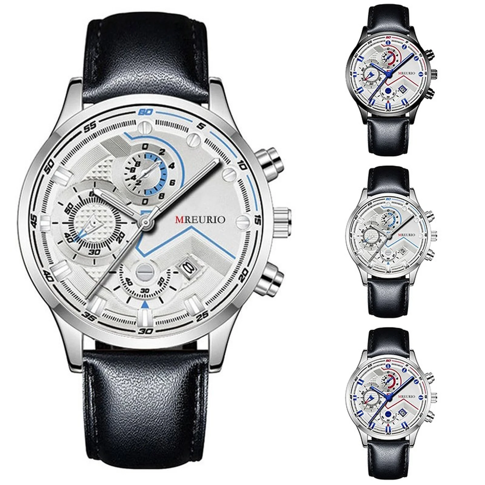 

Мужские деловые часы с кожаным ремешком, стильный подарок для профессиональной повседневной офисной одежды, модный аксессуар на открытом воздухе