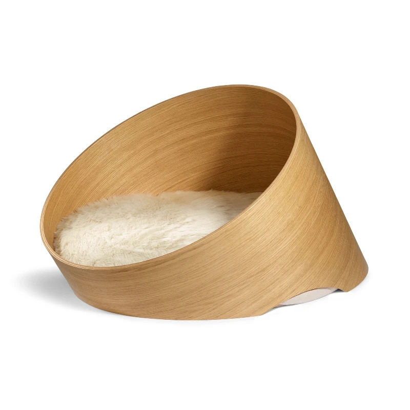 2025wooden Semi-circular Heightened Cat and Dog Kennel Solid Wood New Indoor Cattery Cat Delivery Room Universal for All Seasons