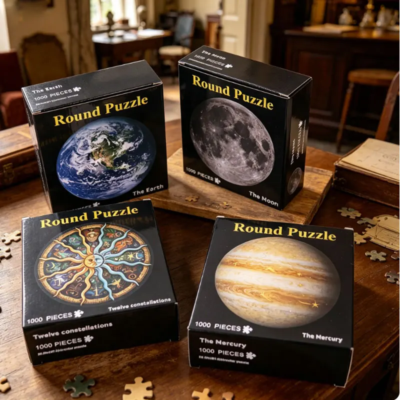 

1000 Pieces 12 Constellations Jigsaw Puzzle Moon Space Pattern Challenging Game Educational Learning Puzzle Toy for Adults