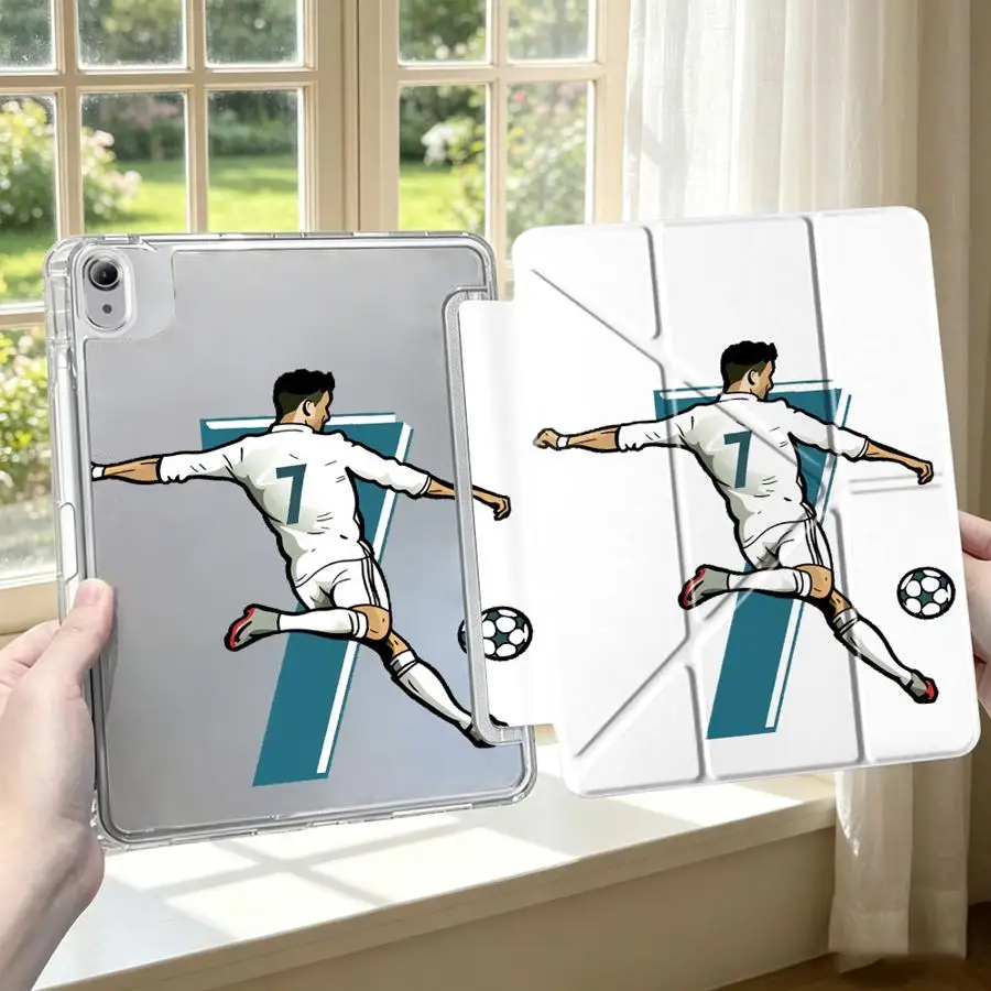 Football 7 With Pen Slot Cover Tablet Case For iPad 12th 9th Air 8 M2 M3 3 10th Gen Mini 7 6 5 Pro 13 2025 2026 11th