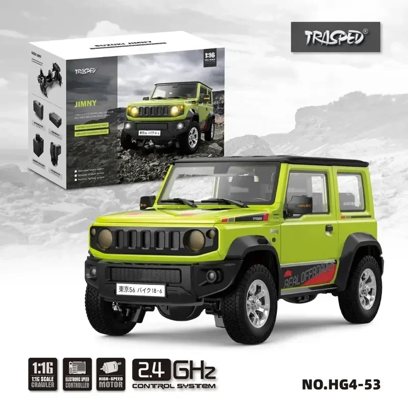 

Rc 1/18 Car Rock Crawler Led Light Simulated Sound Off-Road Climbing Truck Rtr Full Proportional Models Toys For Boys Gift