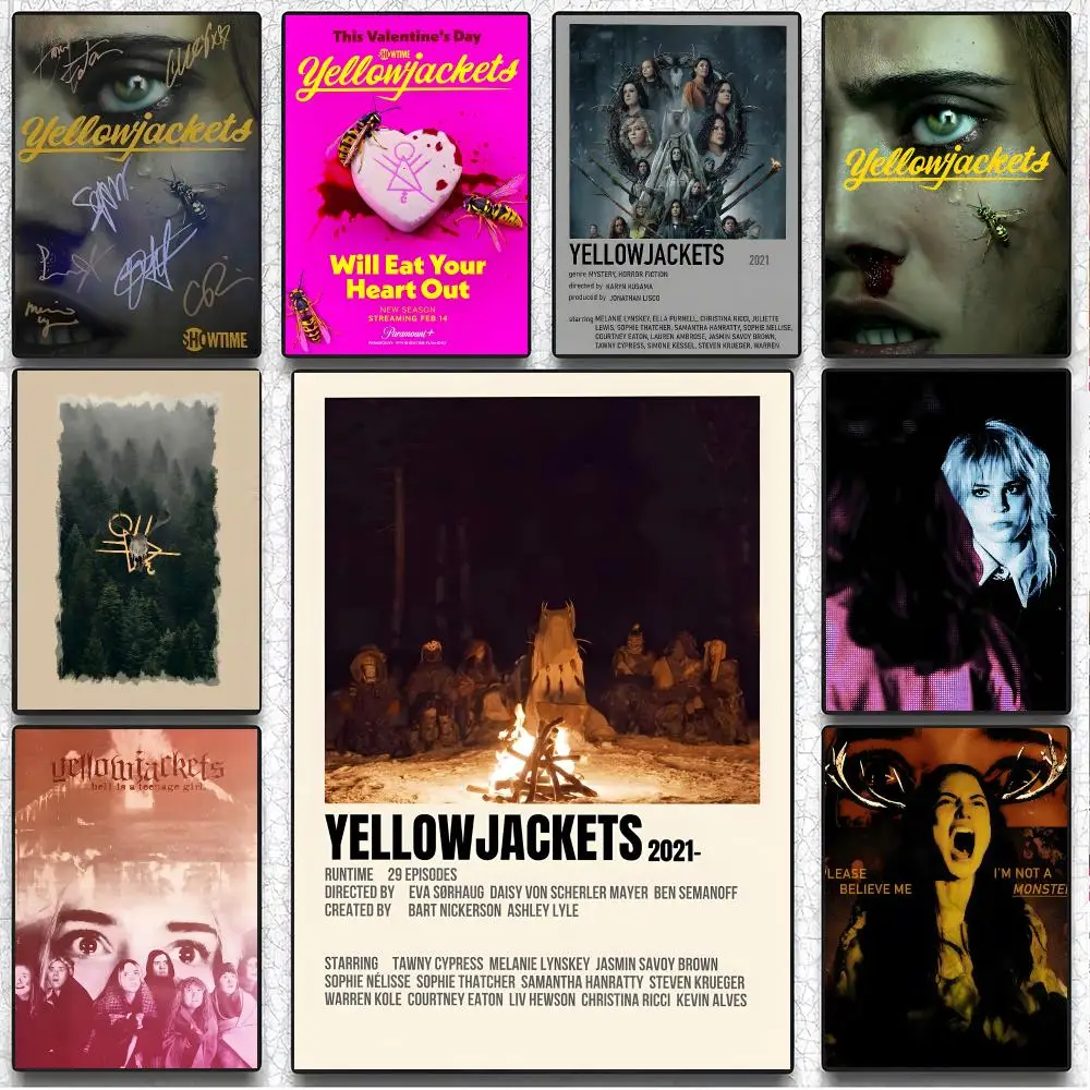 Tv Thriller Y-Yellowjackets Poster Art Wall Decor, Indoor Outdoor for Collectors
