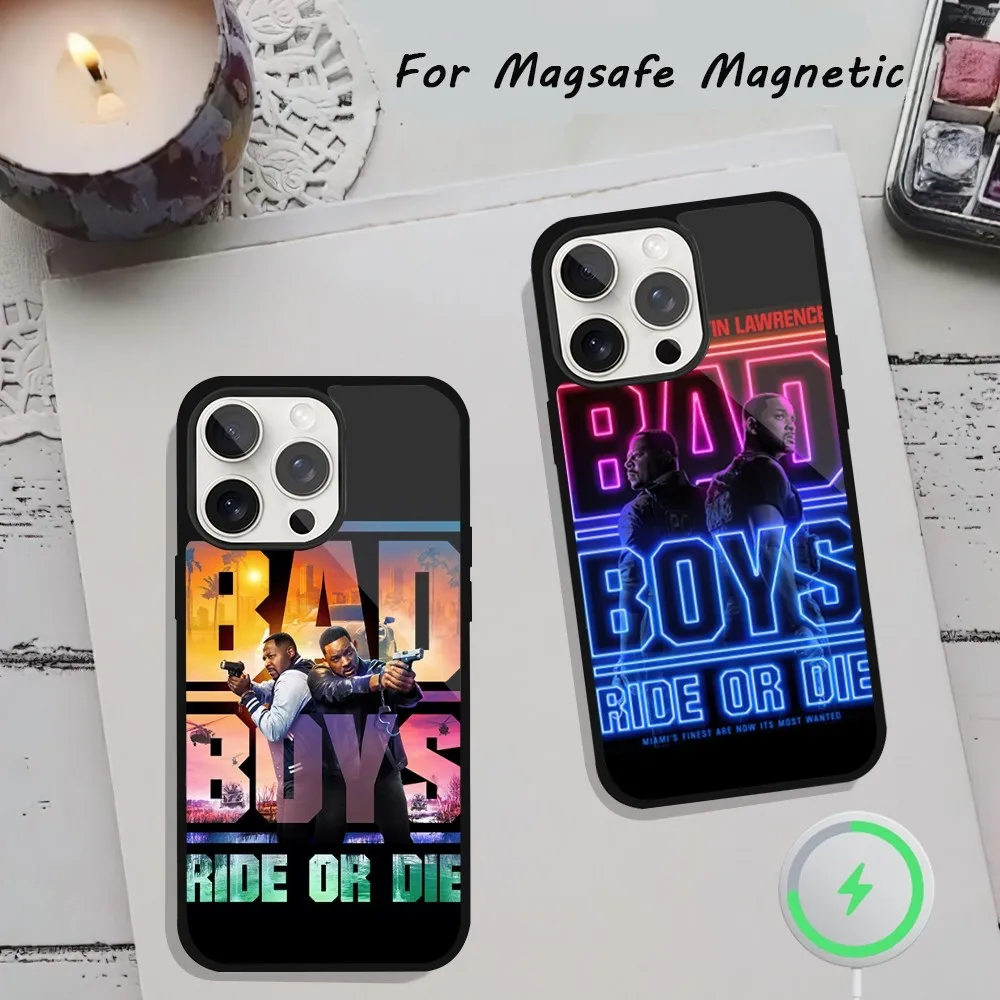 Movie B-Bad Boys Ride or Die Phone Case  For iPhone 15 12 13 14 11 Pro Plus Max Magsafe Magnetic Wireless Charging shell