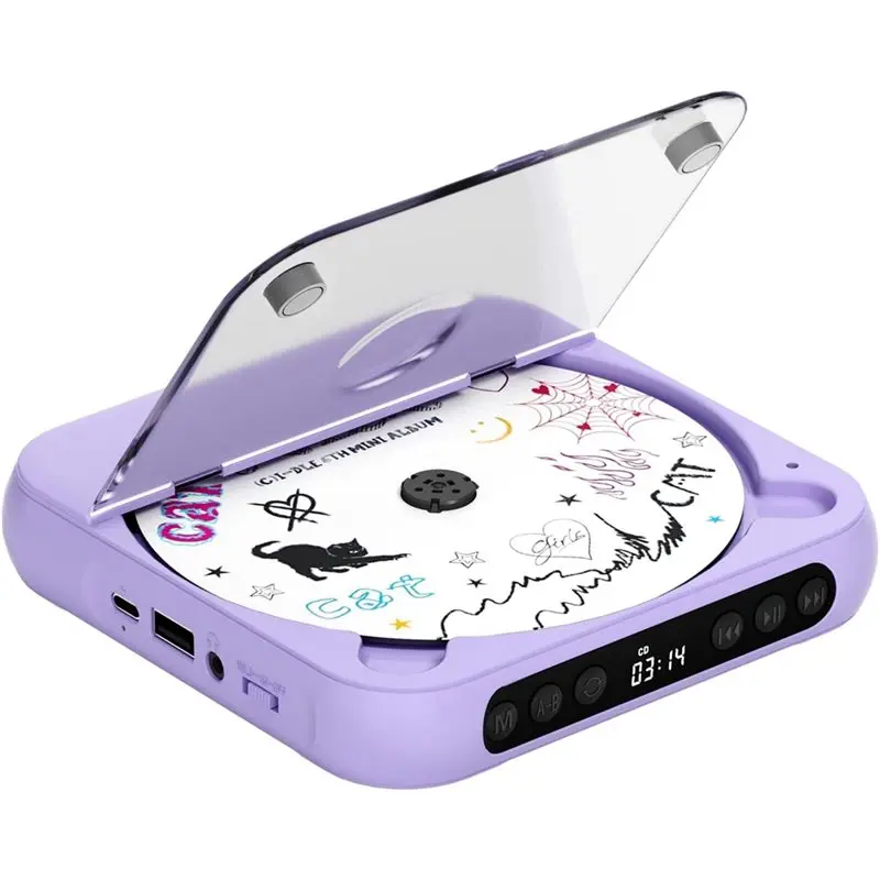 

[LXYA68Z!] CD Player Portable With Dual Stereo Speakers, Rechargeable Portable CD Player With Bluetooth