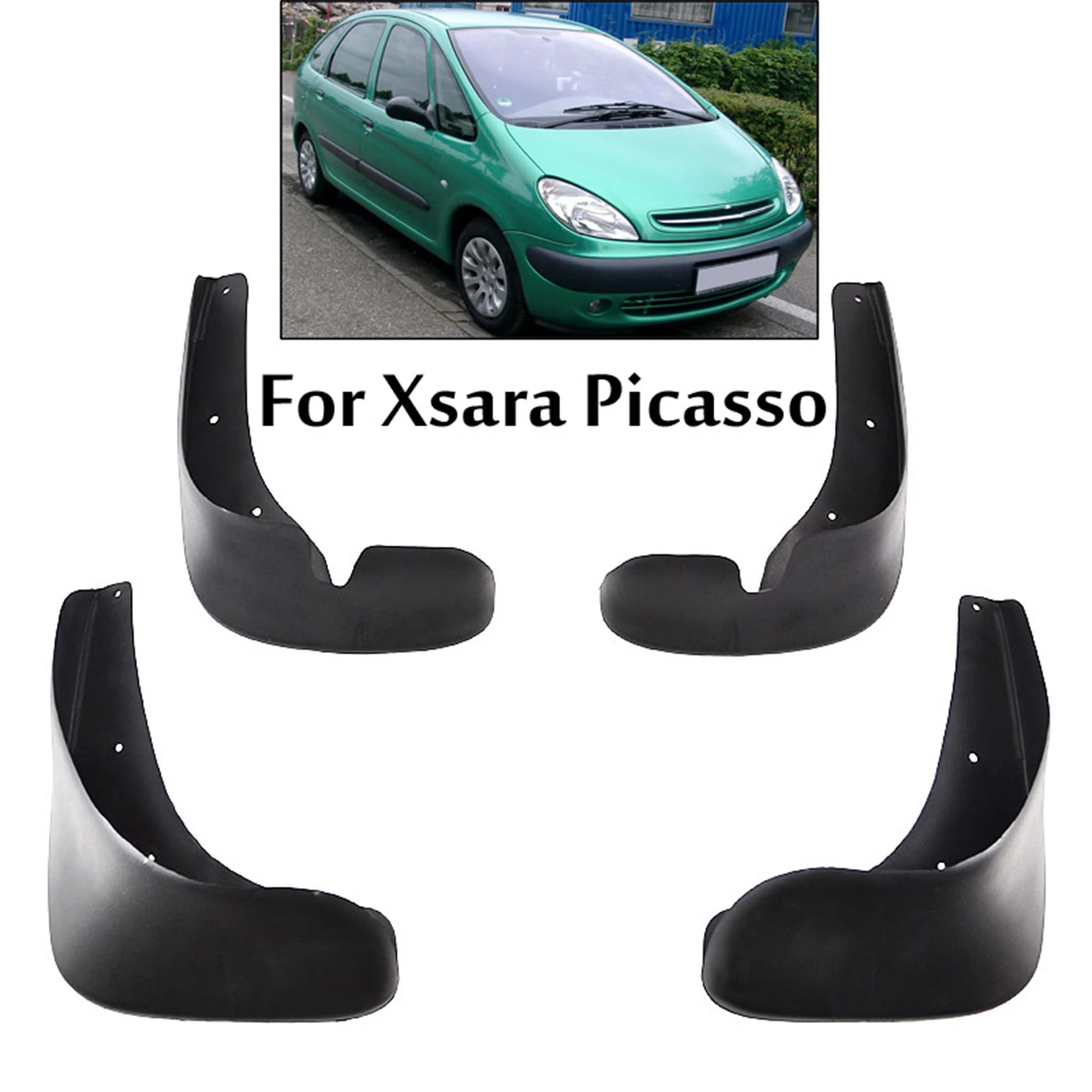 

Car Mud Flaps For Citroen Xsara Picasso 2000-2012 Splash Guards Mudflaps Dirty Traps Fender Flares Front Rear Mud Flap Mudguards