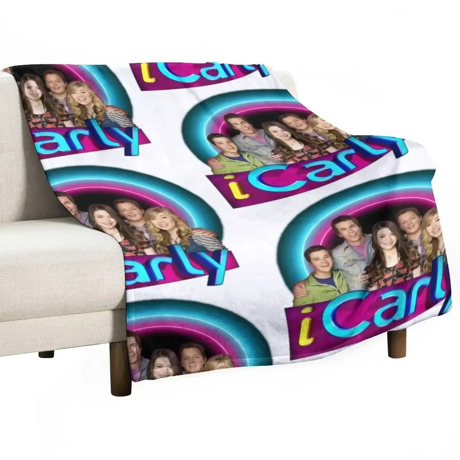 iCarly and Friends Throw Blanket sofa bed christmas gifts Winter beds Hairy Blankets