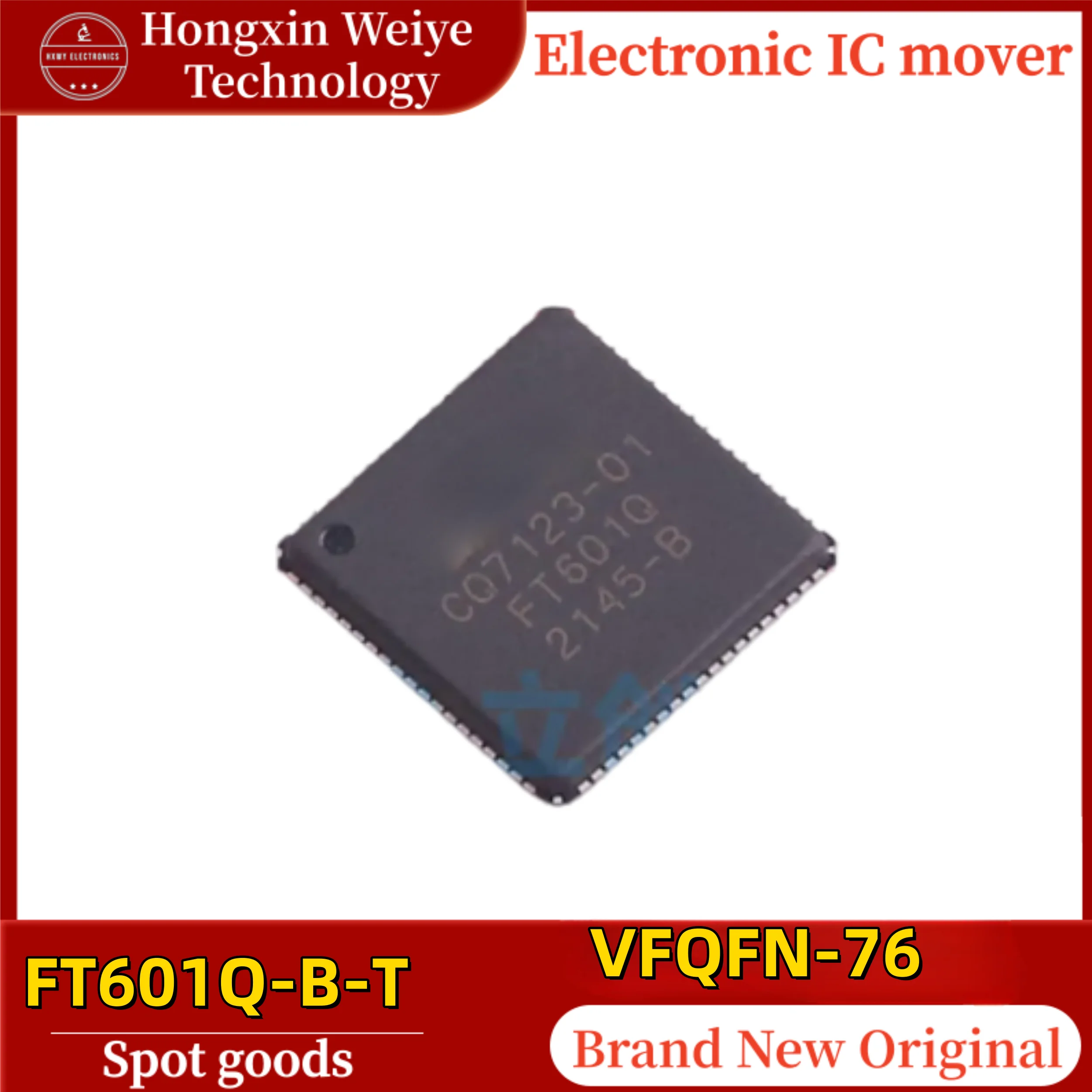 

(1/5 pieces) FT601Q-B-T FT601Q Marking FT601Q VFQFN-76 USB Interface Converter IC USB3.0 FIFO Bridge Chip Original Brand New In