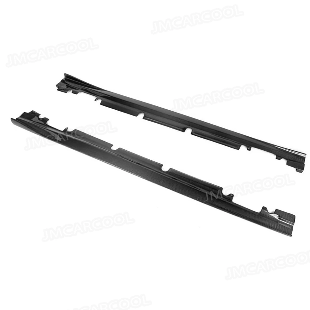 لمرسيدس بنز GLA الفئة X156 GLA45 AMG 2013-2018 الجانب الباب حافة حامي سيارة تجديد ألياف الكربون الجانب تنورة الشفاه الوفير