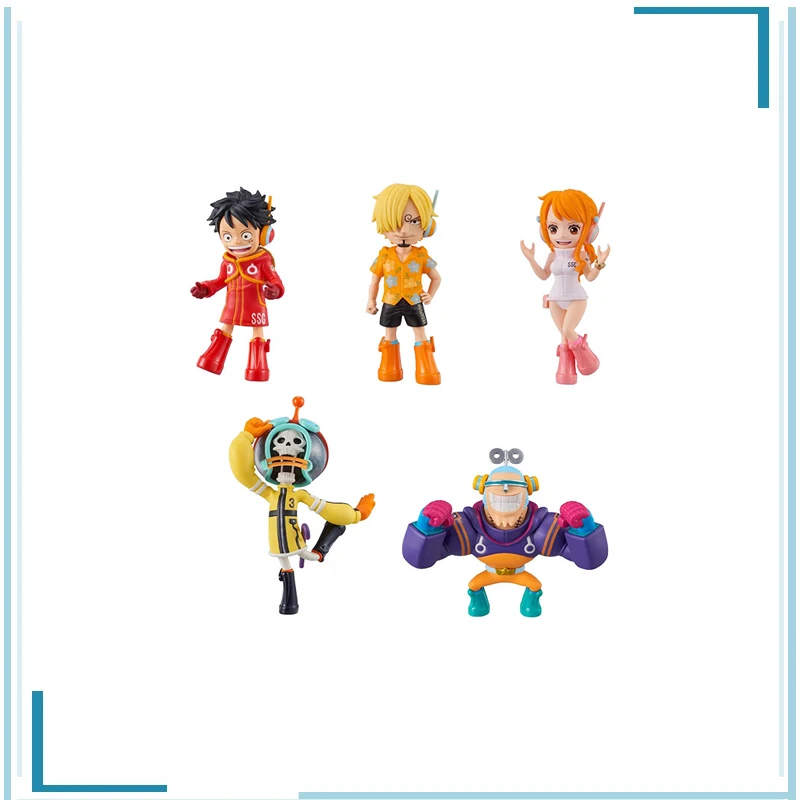 

Genuine ONE PIECE Monkey D. Luffy FRANKY Burukku Sanji Collect Ornaments Holiday Gifts Keepsake Kawaii Figure Model Toys