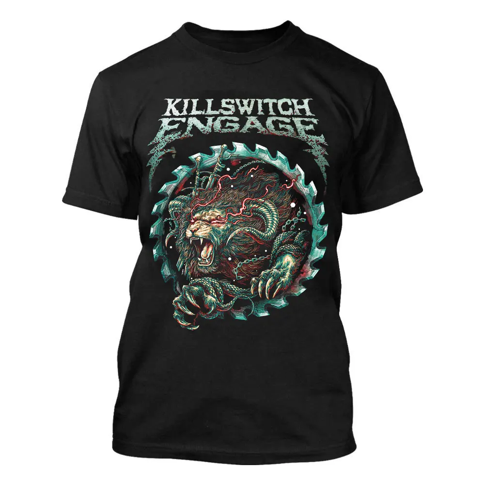 تي شيرت Killswitch Engage Live At The Palladium تي شيرت برسومات شفرة معدنية تي شيرت غير رسمي عالي الجودة ملابس هيب هوب للجنسين