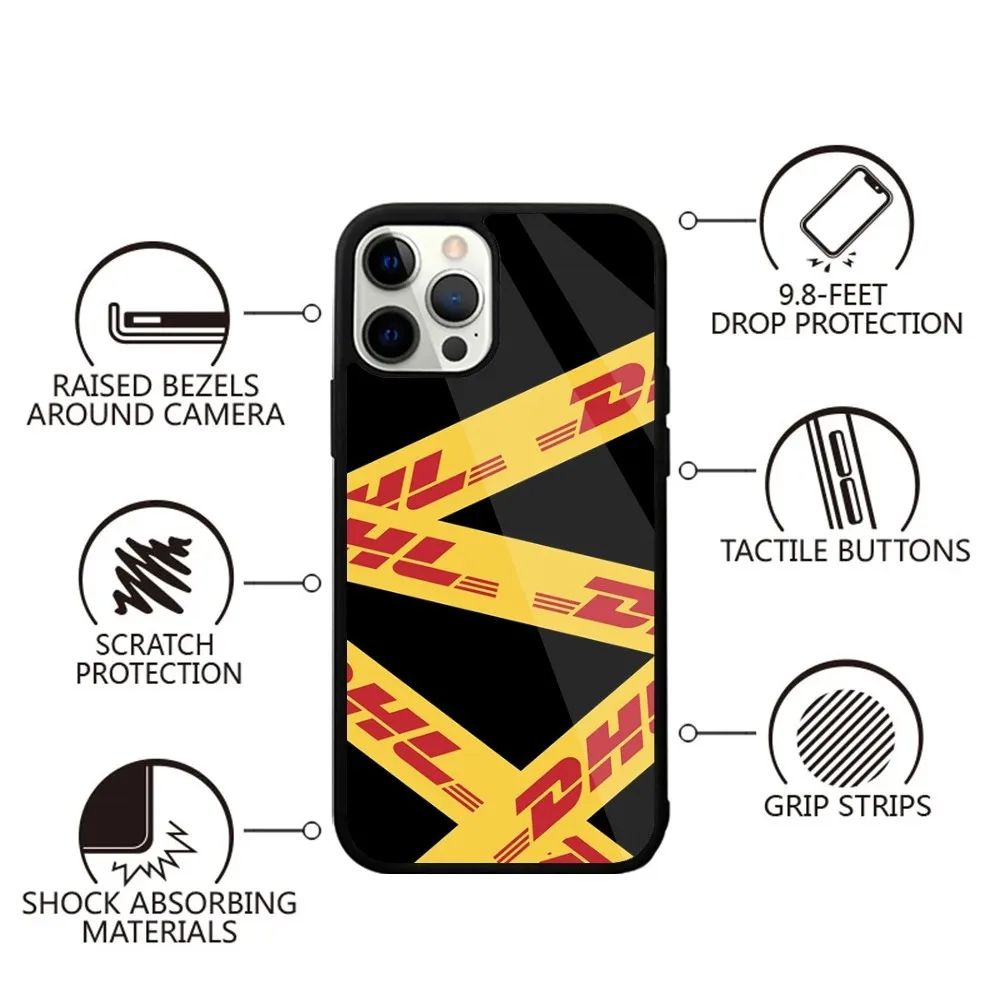 D-DHL Express cover  Phone Case Strong Magnetic For IPhone 15,14,13,Pro,Max,Plus,11,12,Mini For Magsafe Wireless Charging