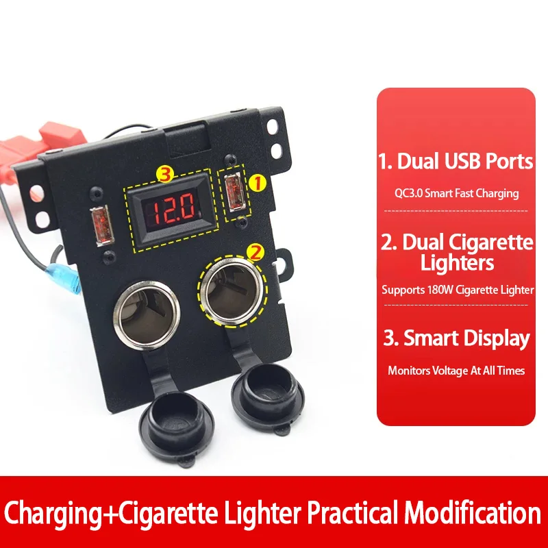 Modified Multi-functional Car Charger for Mitsubishi Pajero/Montero 4th Generation Models V97/V93/V87 (07-22)