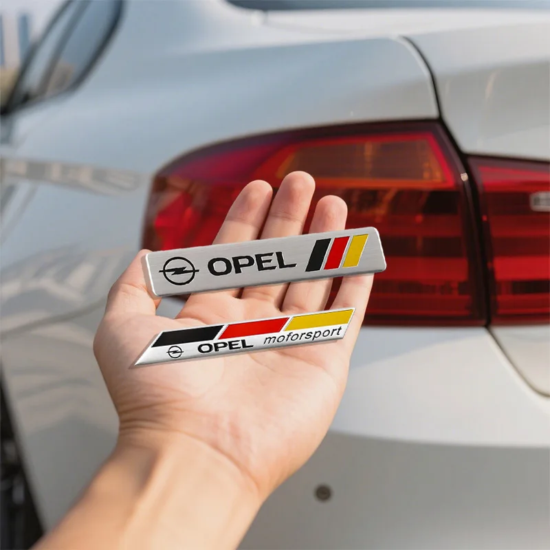 

New 3D Aluminum Car Emblem Badge Rear Trunk Sticker For Opel Corsa Astra Insignia Vectra Zafira Meriva Mokka Grandland Vivaro