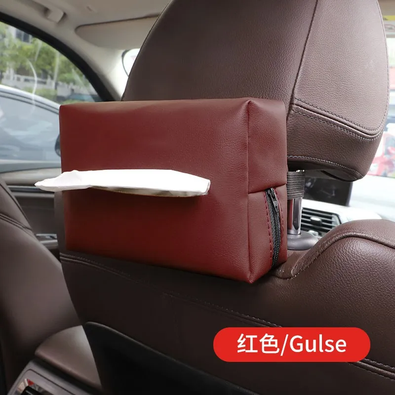 Scatola di fazzoletti per auto scatole di fazzoletti di nuovo stile scatola di braccioli per auto creativa sedile posteriore appeso borsa di fazzoletti fissi accessori per la decorazione dell'auto