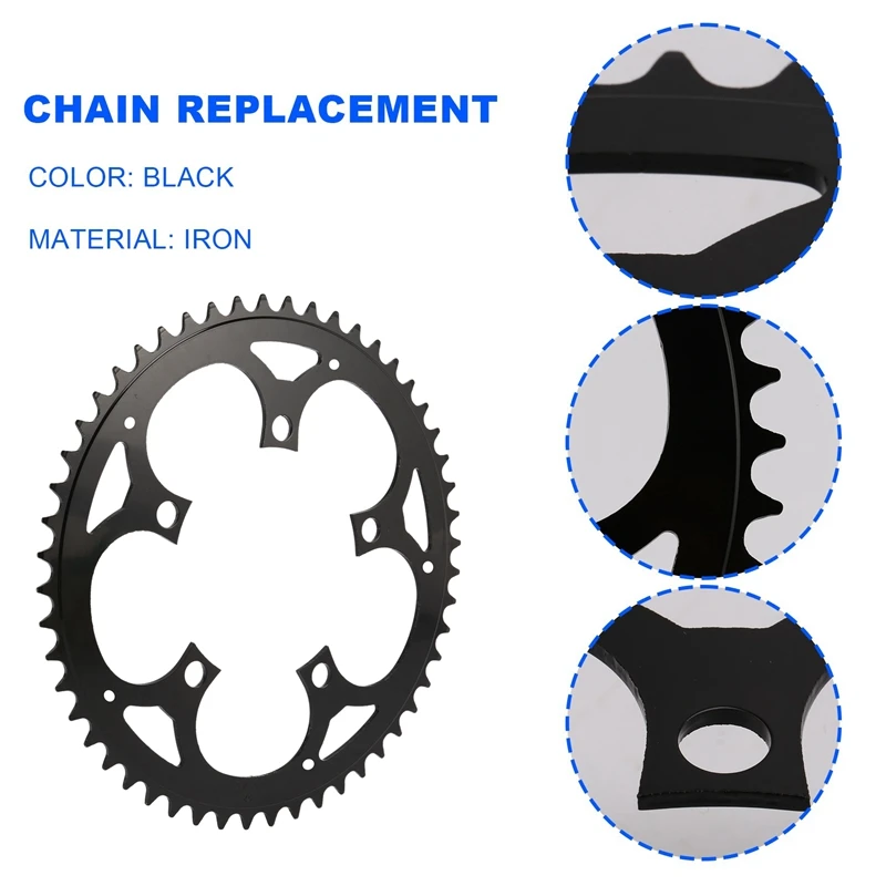 52T Electric Bicycle Bike E-Bike Chain Ring Wheel Accessories For Tongsheng TSDZ2 Mid Drive Motor