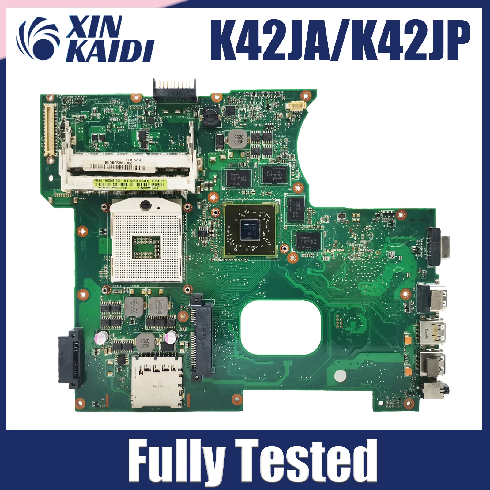 K42JP With HD5730/1G Laptop Motherboard For ASUS A42J X42J K42J K42JA K42JP Notebook Mainboard Work Well