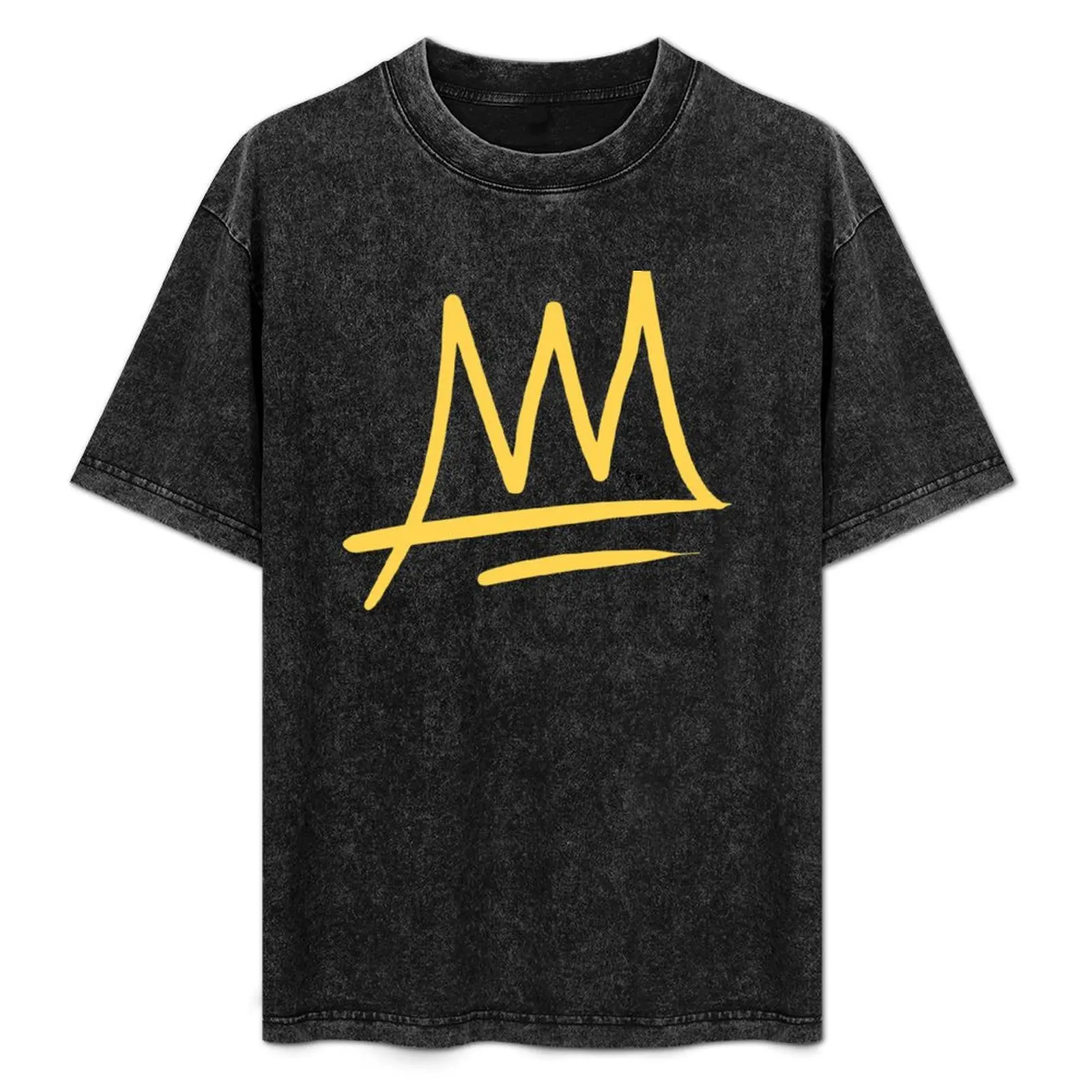 

Crown | Black & Gold T-Shirt Work Daily Short Sleeve Top