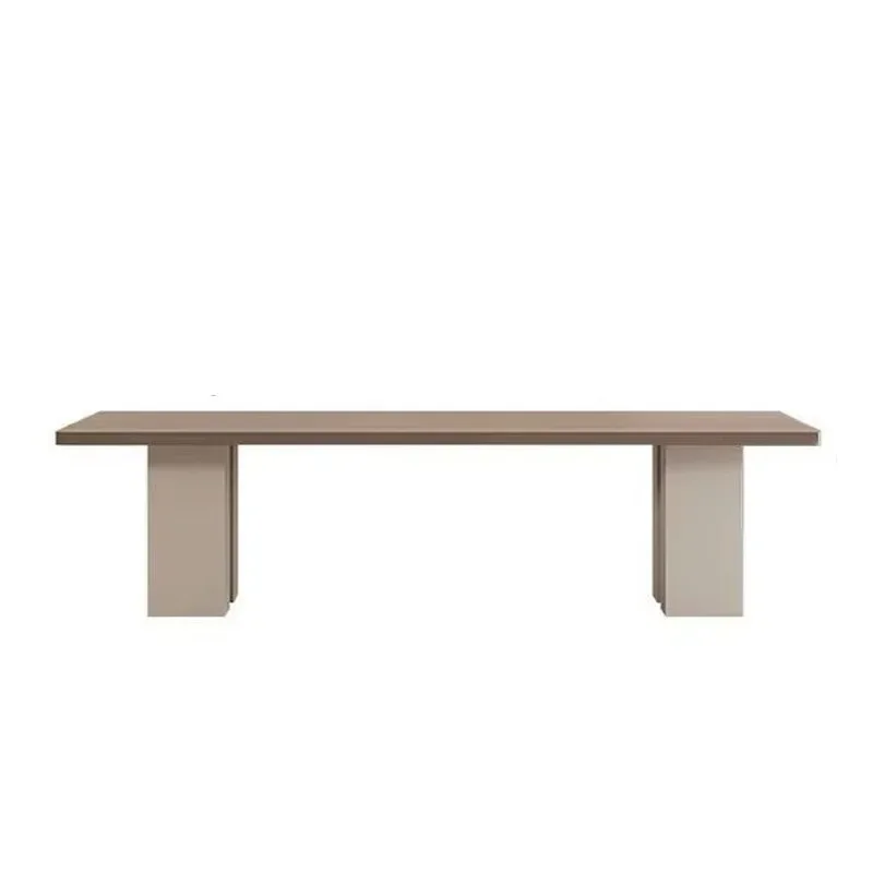 

Italian, minimalist, dining table, modern, minimalist, household, rectangular, cream style