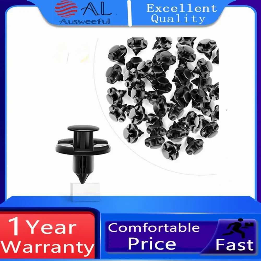 

01553-09321 8mm Plastic Rivets Clips for Nissan NV Altima Maxima Murano Versa Sentra Infiniti Car Fender Bumper Retainer