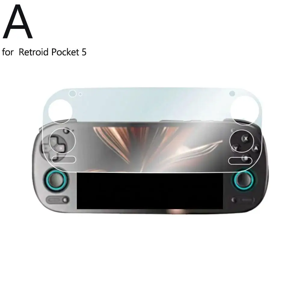 Para retroid pocket5 protetor de tela de jogo portátil retro console de jogo tela não temperado filme acessórios do jogo