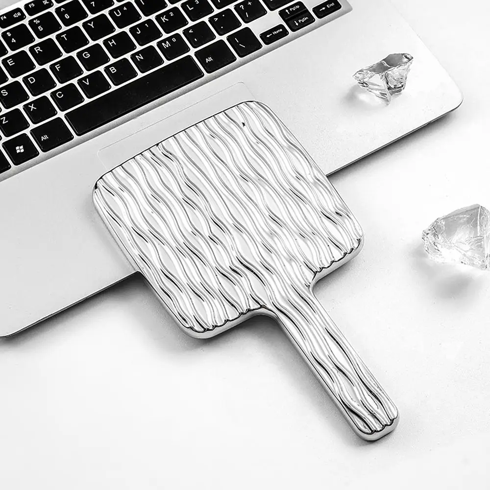 

Portable High Definition Makeup Mirror Water Ripple INS Style Handhold Mirror Suqare Dental Mirrors Gift