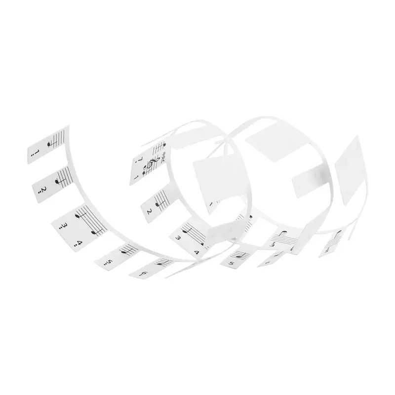 Voltvibe-Piano Notes Sticker Removable Piano Keyboard Note Labels Staff Piano Key Stickers 61-Key Full Size