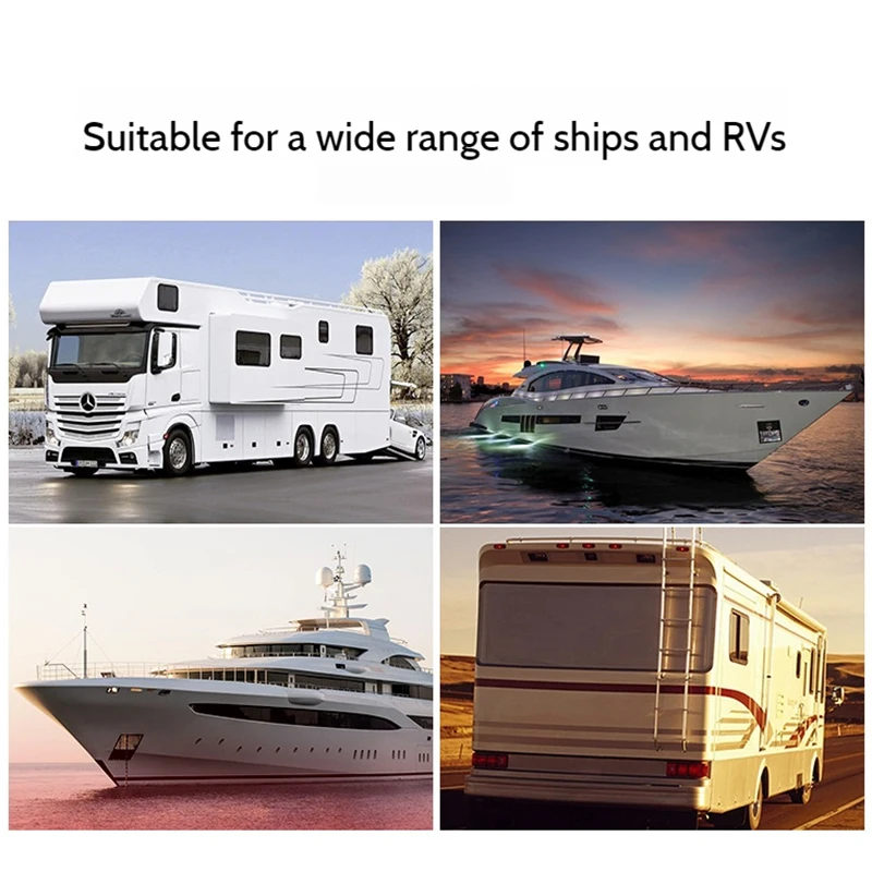 12 فولت/24 فولت RV إضاءة LED خارجية ضوء الشرفة ظلة ضوء شريط مقاوم للماء ضوء مقطورة معدات التخييم مصابيح الحائط