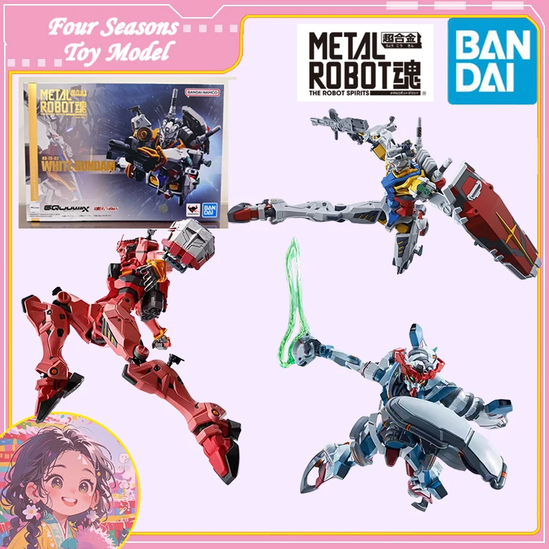

Быстрая доставка Bandai Anime GQuuuuuuX METAL ROBOT MR SPIRITS RED RX-78-02 WHITE GUNDAM Оригинальная модель игрушки Фигурка для детей
