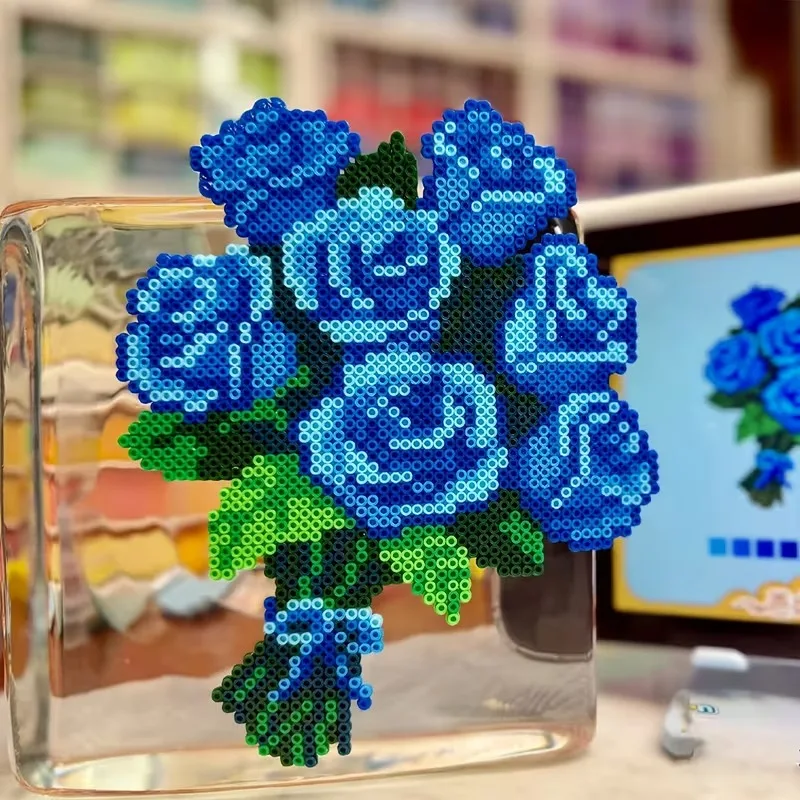 

24000pcs 24 colors 2.6mm Mini Fuse Beads Pixel Puzzle Iron Melting Beads For Jewelry Making DIY Handmade Educational Toy