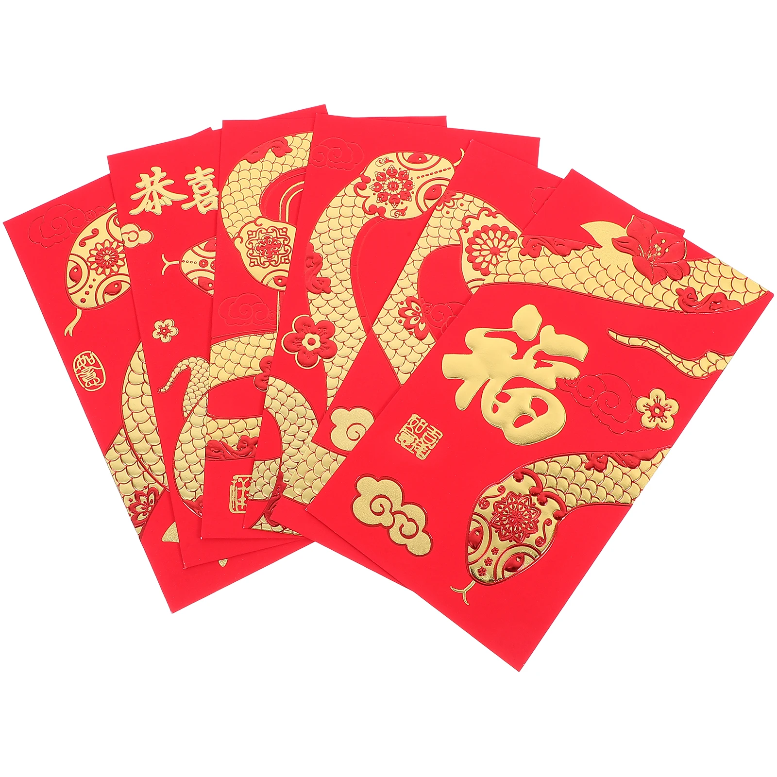 

36Pcs Red Packets Chinese New Year Envelopes Traditional Style Spring Festival Money Bags Lunar New Year Decorations Lucky Red