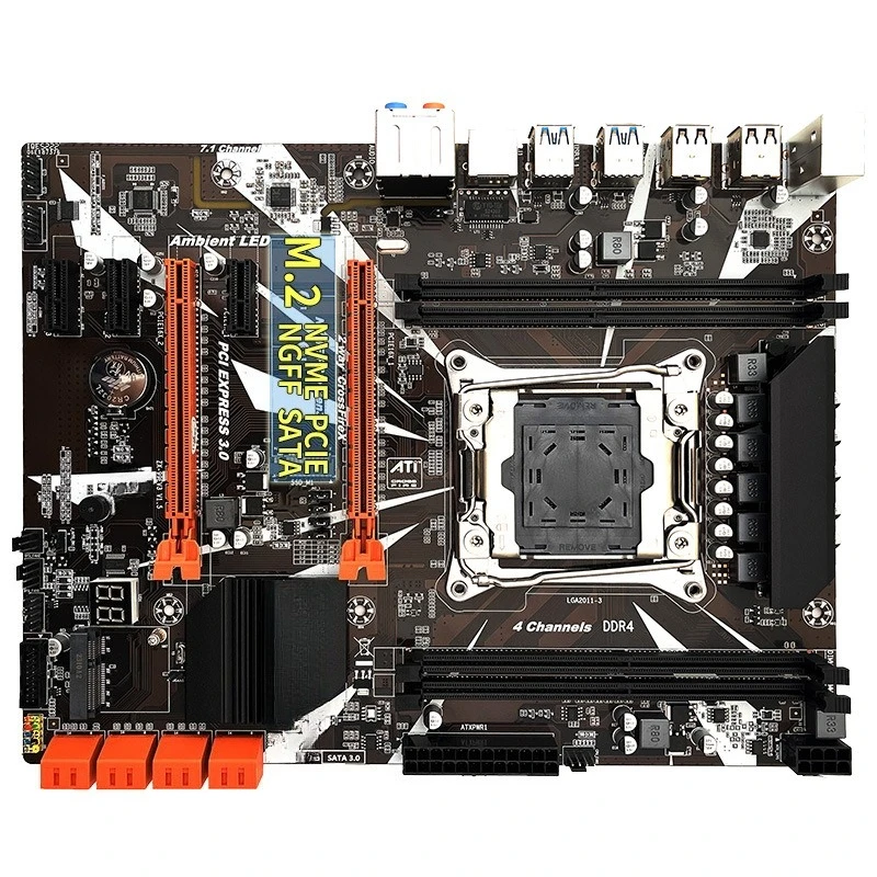 

Parts Suitable for X99D4 large board desktop computer main board 2011-3 V3 V4 pin CPU quad channel DDR4 memory M.2 WiFi
