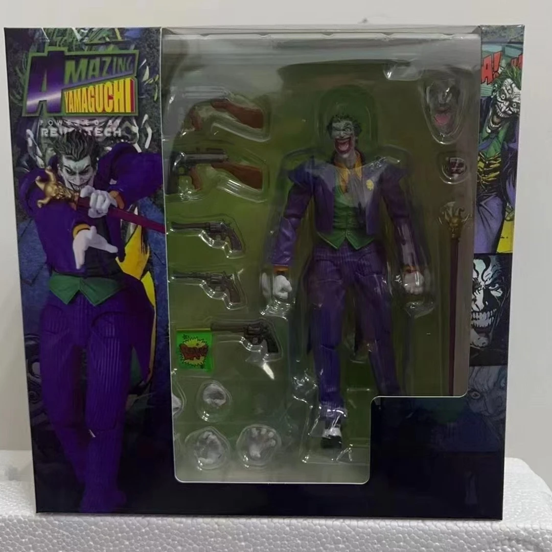 

Justice League 16cm PVC Articulated Joker Action Figure - Yamaguchi Style Posable Joints, DC Comic Collectible Model Gift Toy