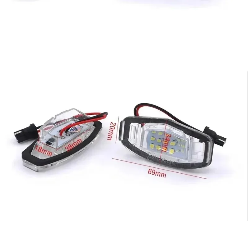 

2pcs White License Plate Light Assembly Popular 12V LED Lamp Bulb License Plate Light For Civic Accord Popular
