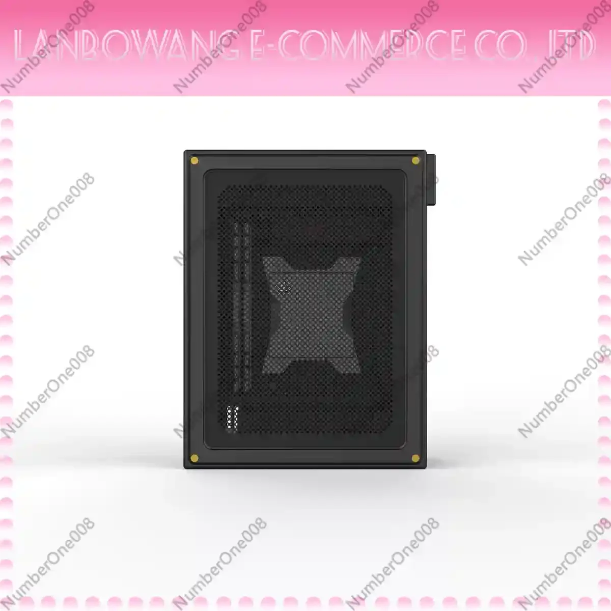 E4 V6 Direct-Mount 1U Thick Aluminum CNC Half-Height Dual-Slot Blade Card ITX Mini Case