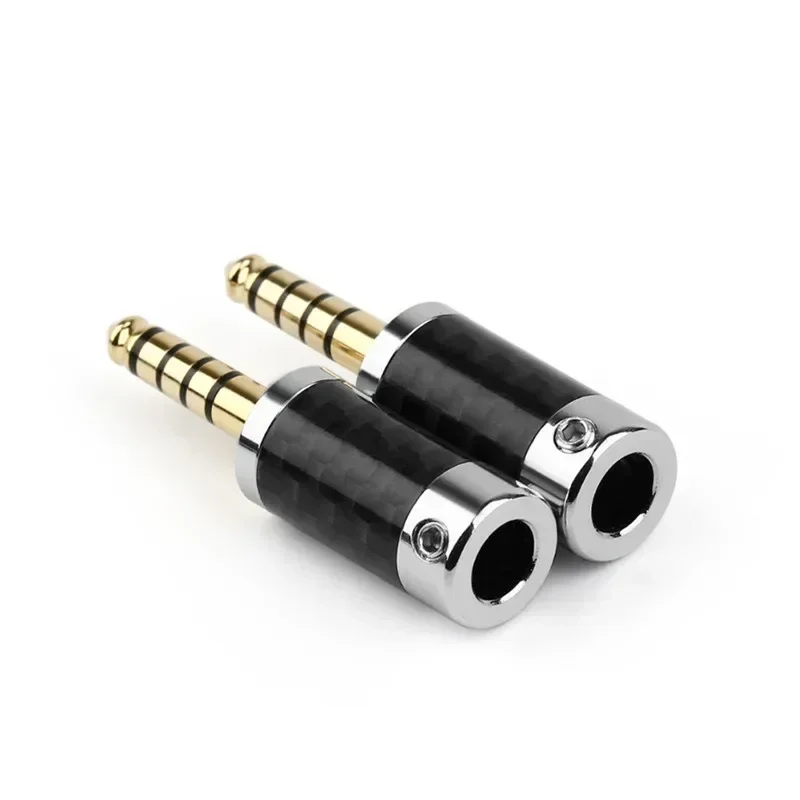 

HiFi 4.4mm Plug Connector 5 Pole Balanced Interface Headphone Terminal Audio Jack Carbon Fiber Earphones Consumer Electronics